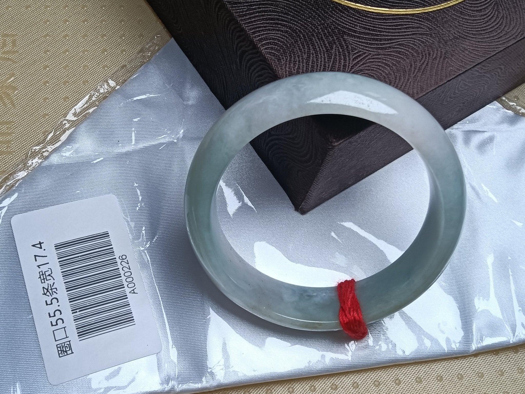 Clear Lavender&Green Burmese JGIA Certified Jadeite Bangle (Size:55 - 56mm) - Jadeite Ding