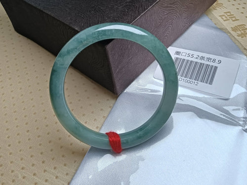 Even Apple Green Natural Grade - A Jadeite Bangles (Size:55 - 56mm) - Jadeite Ding