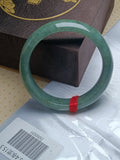 Even Apple Green Natural Grade - A Jadeite Bangles (Size:55 - 56mm) - Jadeite Ding
