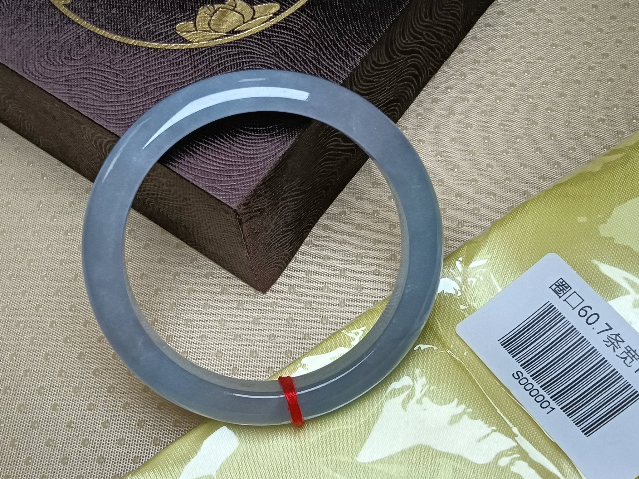 Ice Blue Green Even Color Burmess Grade A Jadeite Bracelets (Size:60 - 61mm) S001 - Jadeite Ding