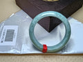 Icy Full Apple Green Nature Type - A Jadeite Bangles (Size:54 - 55mm) - Jadeite Ding
