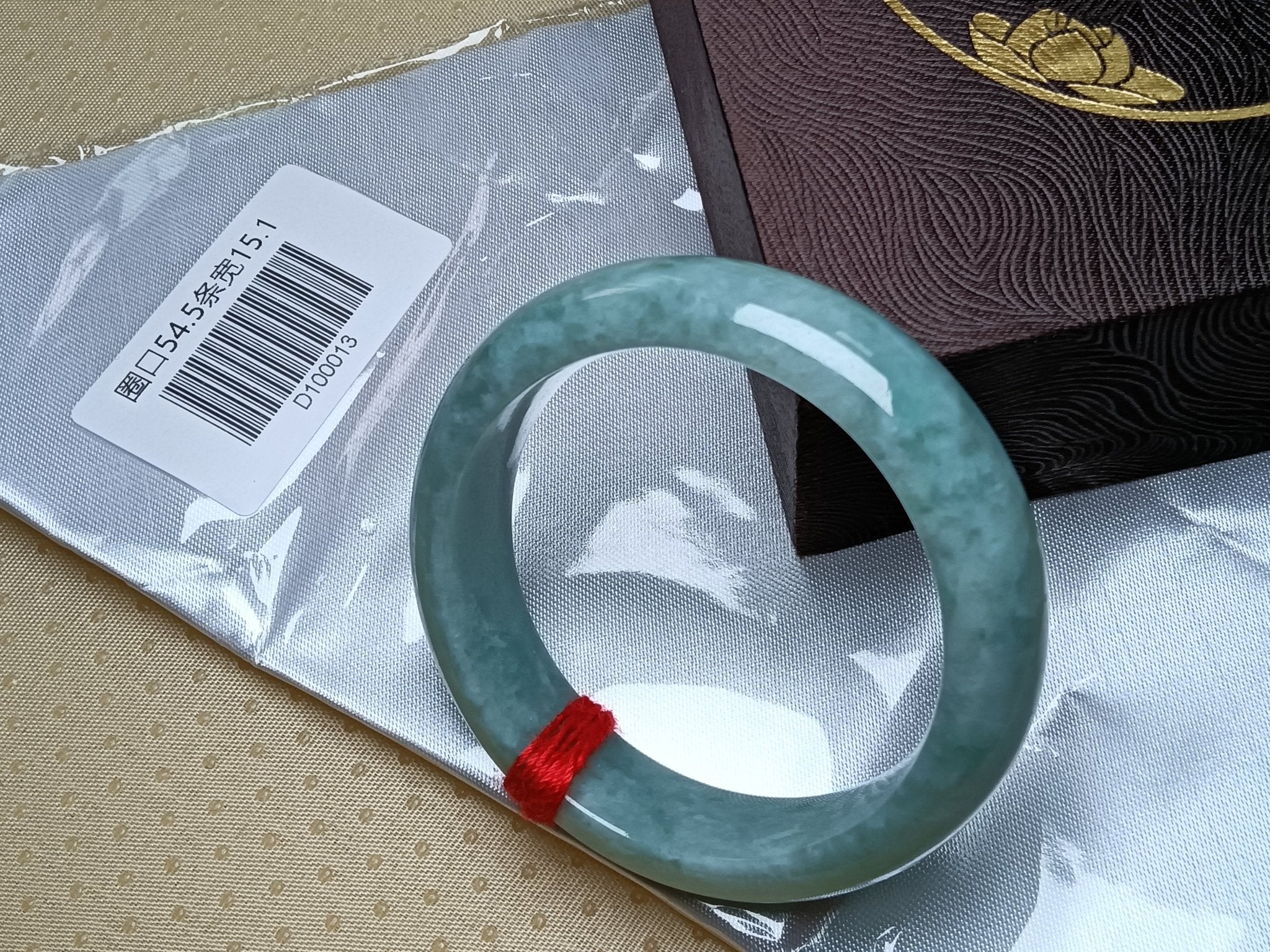 Icy Full Apple Green Nature Type - A Jadeite Bangles (Size:54 - 55mm) - Jadeite Ding