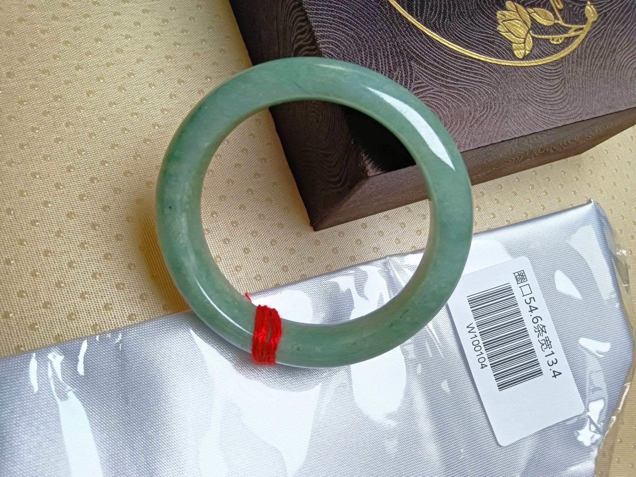 Icy Light Green & Apple Green Burmese Jadeite Bangle Bracelet (Size:54 - 55mm) - Jadeite Ding