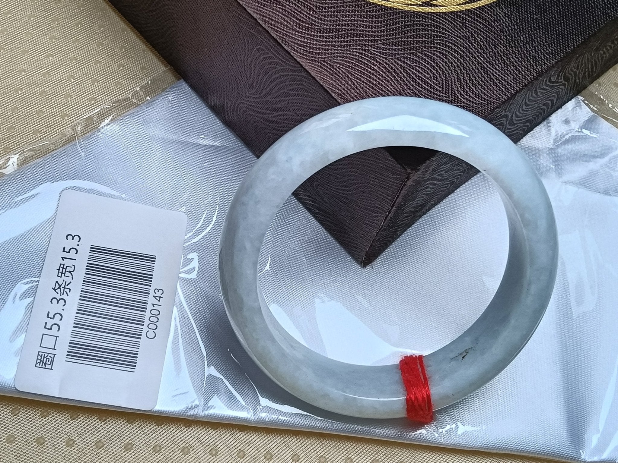 Moonlight Color Lavender Burmese JGIA Certified Jadeite Bangle (Size:54 - 55mm) - Jadeite Ding