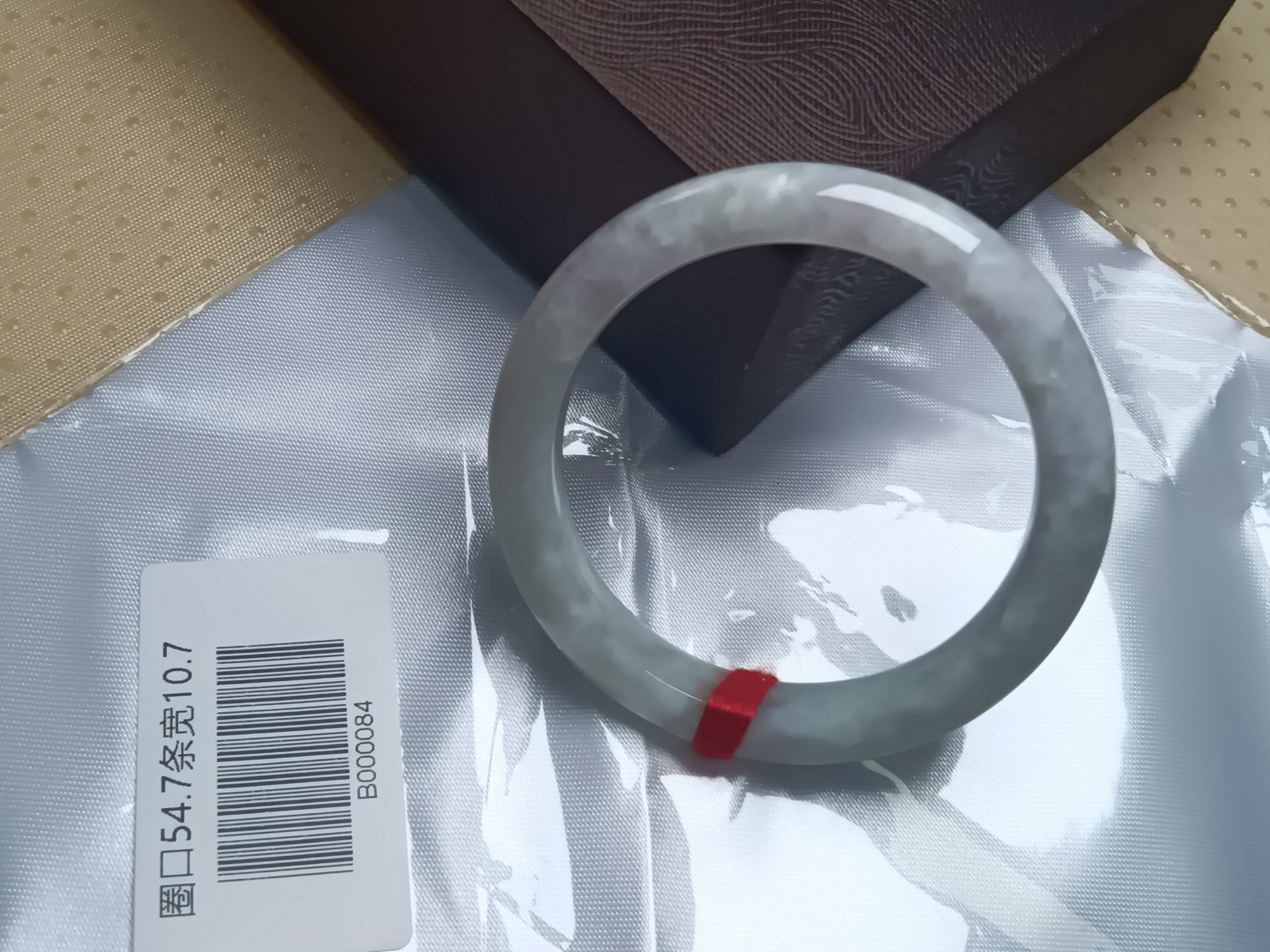 Moonlight Color Lavender Burmese JGIA Certified Jadeite Bangle (Size:54 - 55mm) - Jadeite Ding