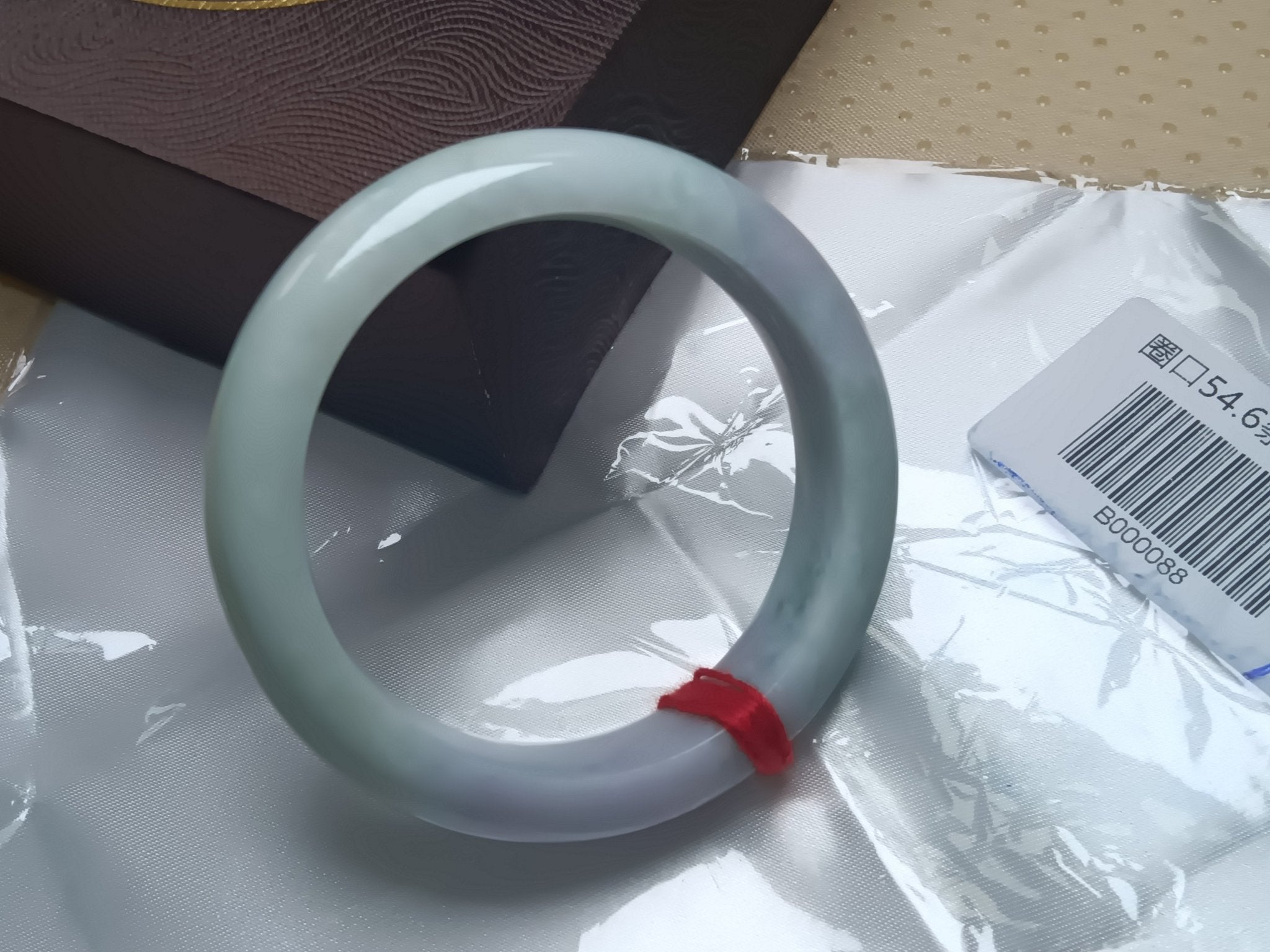 Moonlight Color Light Green Burmese JGIA Certified Jadeite Bangle (Size:54 - 55mm) - Jadeite Ding