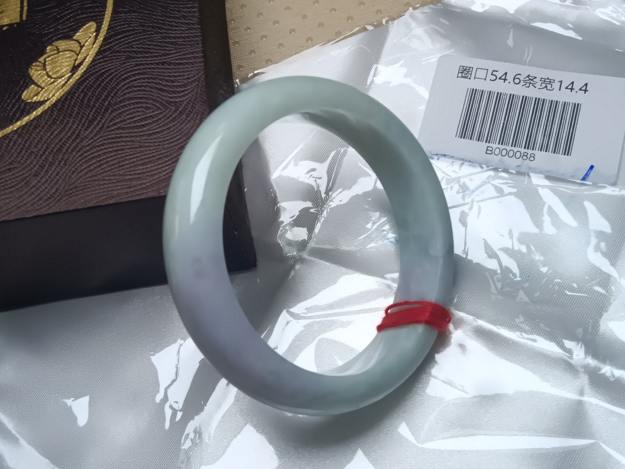 Moonlight Color Light Green Burmese JGIA Certified Jadeite Bangle (Size:54 - 55mm) - Jadeite Ding