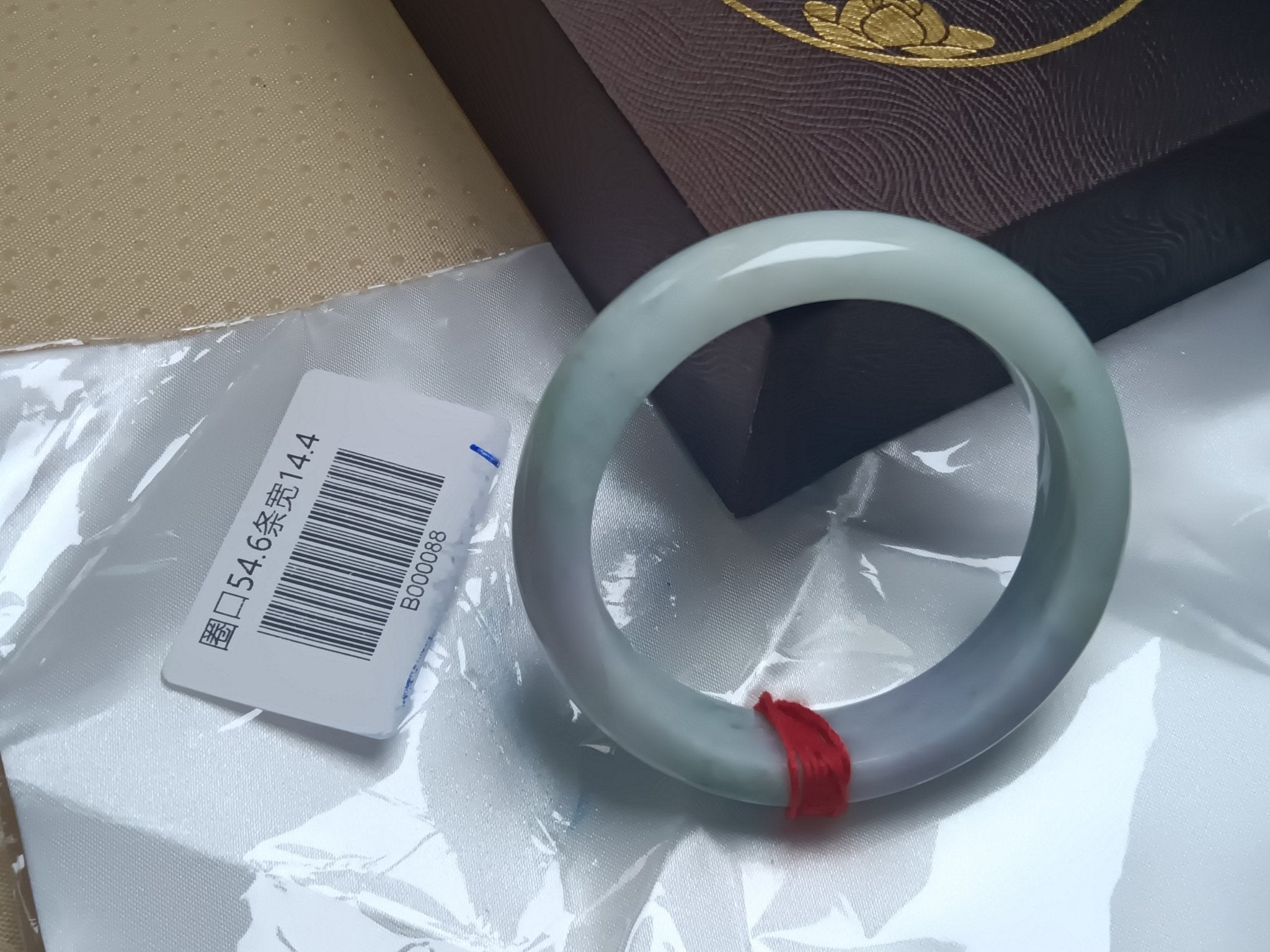 Moonlight Color Light Green Burmese JGIA Certified Jadeite Bangle (Size:54 - 55mm) - Jadeite Ding