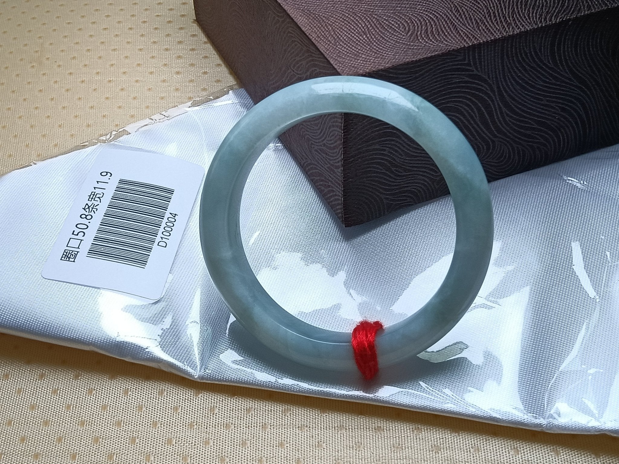 Watery Even Color Light Green Natural Burmess Jadeite Bracelet (Size:50 - 51mm) - Jadeite Ding