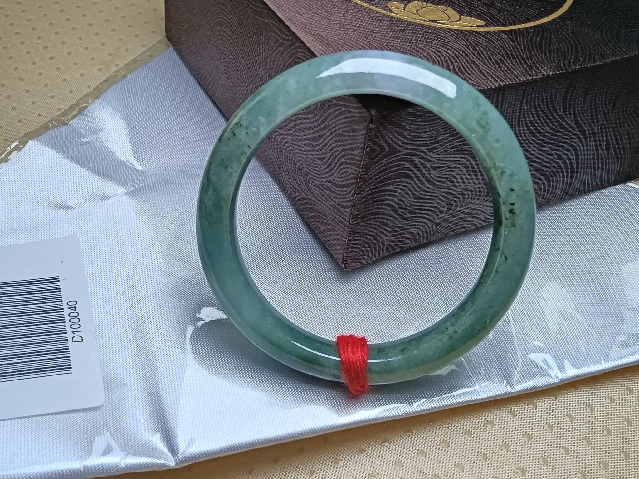Watery&Icy Apple Green Nature Type - A Jadeite Bangles (Size:54 - 55mm) - Jadeite Ding