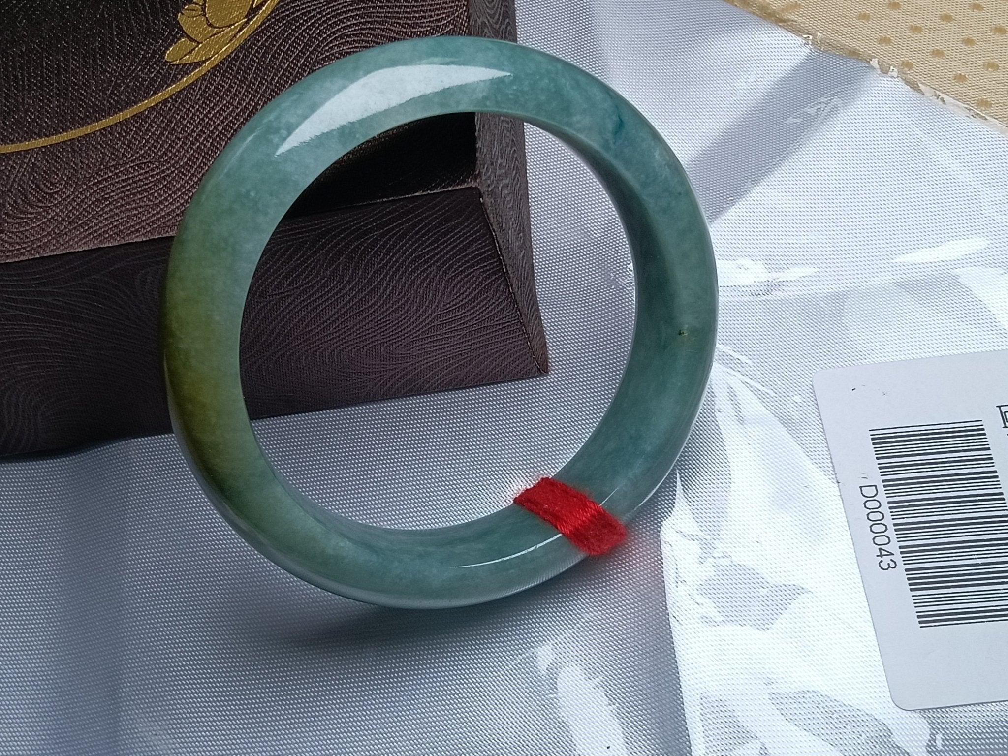 Watery&Icy Apple Green Nature Type - A Jadeite Bangles (Size:54 - 55mm) - Jadeite Ding