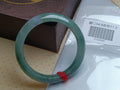 Watery&Icy Apple Green Nature Type - A Jadeite Bangles (Size:54 - 55mm) - Jadeite Ding